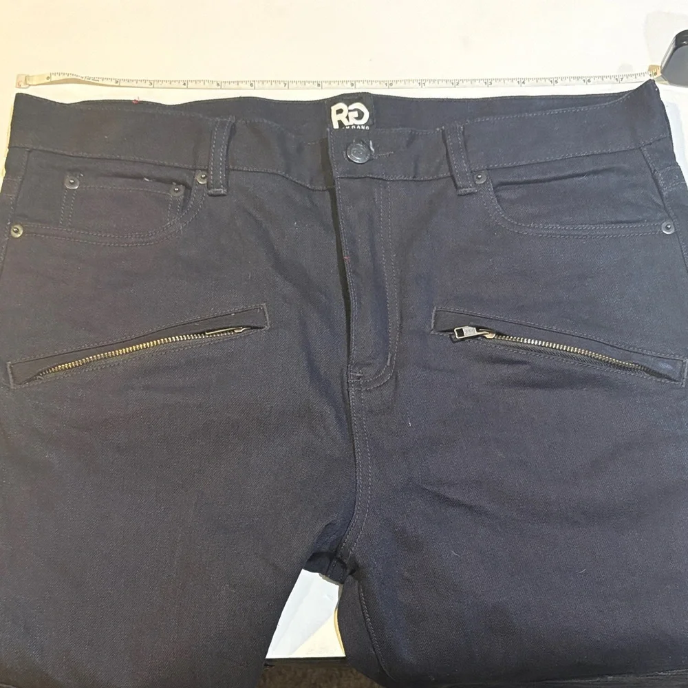 Men's Reinforced Technical Black Straight Jeans. - Picture 4 of 9